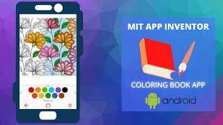 Create Coloring Book App  MIT App Inventor  Canvas Component Drawing [upl. by Amalita19]