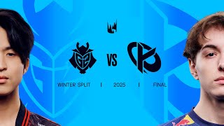 G2 vs KC  2025 LEC Winter Split Playoffs  Split Final [upl. by Manouch]