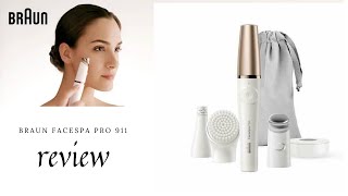 Testing the Braun Face Spa Pro epilator hair removal facial cleansing brush  Facial hair removal [upl. by Eiramlatsyrk]