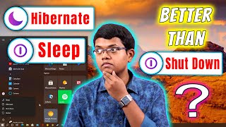 Do Sleep Or Hibernate Better Than Shut Down in Windows 10 Hindi [upl. by Elladine]