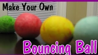 HOW TO MAKE A BOUNCY BALL Easy Kids Science Experiments [upl. by Syxela774]