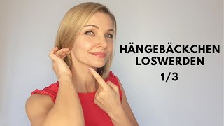 Hängebäckchen loswerden Kinnlinie definieren mit Gesichtsyoga 13 [upl. by Dinnie]