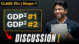 Class 10th GDP²  1 amp 2 Discussion 🔥  Shobhit Nirwan [upl. by Richer]