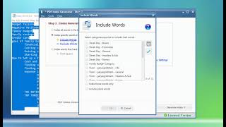 PDF Index Generator Software How to index a book using a list of terms Include Categories [upl. by Olaf268]