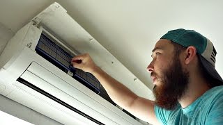 HOW TO CLEAN AIR CONDITIONER FILTERS [upl. by Kcirdez]