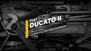 Cabin Filter Replacement  Fiat Ducato II  WP9368 [upl. by Hitoshi]