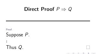 Writing Proofs Direct Proof [upl. by Janyte748]