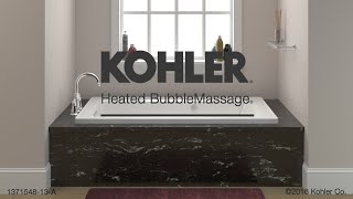 Hydrotherapy Baths  How KOHLER Heated BubbleMassage Tubs Work [upl. by Adyam]