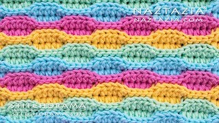 HOW to CROCHET WAVE STITCH  Stitchorama by Naztazia [upl. by Odrawde]