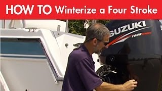 How to Winterize a Four Stroke Outboard Motor [upl. by Bashuk842]