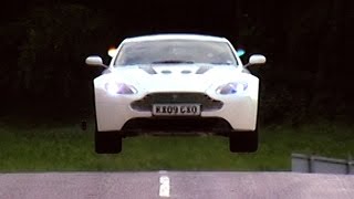 Test Driving The Aston Martin V12 Vantage TBT  Fifth Gear [upl. by Eilahs]