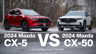 2024 Mazda CX50 vs CX5  Comparison and Review [upl. by Gainer]