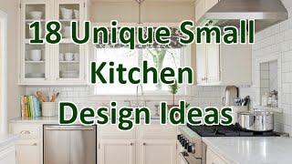 18 Unique Small Kitchen Design Ideas  DecoNatic [upl. by Kotick]