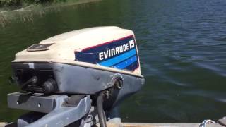 1982 Evinrude 15hp outboard motor [upl. by Nagud690]