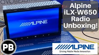 Alpine Carplay Android Auto Radio Unboxing and Demo  iLXW650 [upl. by Aiyot]