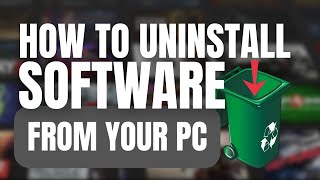 Uninstalling Windows 10 Software  The Ultimate Guide [upl. by Earased]