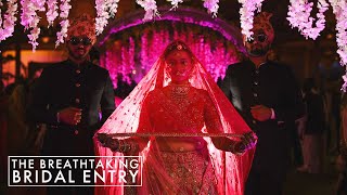 The Breathtaking Bridal Entry  Ae Re Sakhi  Bhavika amp Sahils Wedding  Chitra Chaukhat [upl. by Dredi]