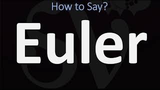 How to Pronounce Euler CORRECTLY [upl. by Zolner617]