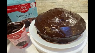 How To Make Betty Crocker Devils Food Cake [upl. by Hali]