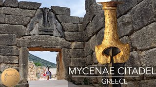 The Citadel of Mycenae  Mycenaean Civilization History  Lion Gate  4K [upl. by Blakely]