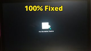 How To Fix quotNo Bootable Devicequot Acer  Hp  Dell [upl. by Aicilana]