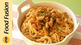 Spaghetti with Tomato Cream Sauce Recipe By Food Fusion [upl. by Onitnas54]