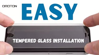 EASY Tempered Glass Screen Protector Installation for Cell Phones [upl. by Ediva]