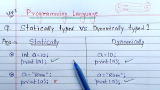 difference between statically and dynamically typed programming languages  Learn Coding [upl. by Repotsirhc]