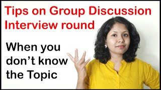 How to clear Group Discussion if you dont know the topic [upl. by Trah]