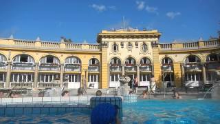 Tour of Széchenyi Thermal Bath and Swimming Pool in Budapest Hungary [upl. by Notyalk]