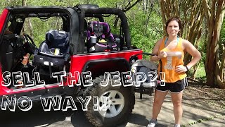 Installing a child seat in a Jeep Wrangler [upl. by Thissa]