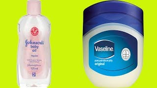 JOHNSON BABY OIL VASELINE face Beauty tips for Remove Dark Skin  Beauty Life Hacks for Glow Skin [upl. by Hector100]