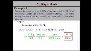 Milliequivalents Calculations [upl. by Yevette]