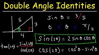 Double Angle Identities amp Formulas of Sin Cos amp Tan  Trigonometry [upl. by Christen]