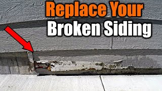 How To Replace Damaged Siding  THE HANDYMAN [upl. by Parsifal845]