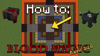 How to Blood Magic Update  The Basics Minecraft 116 [upl. by Nickolas]