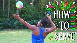 HOW TO OVERHAND SERVE FOR BEGINNERS [upl. by Nilac]