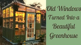 DIY Recycled Window Greenhouse [upl. by Sheehan693]