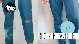 DIY broek repareren  KNIPgirl Rachel [upl. by Gabi]