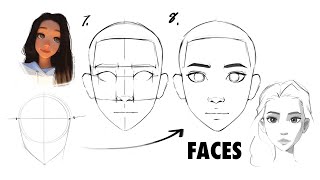 How to Draw Faces beginner friendly [upl. by Ecilef]