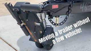 Trailer Valet XL review Moving a 30 Ft Travel Trailer [upl. by Pincas]