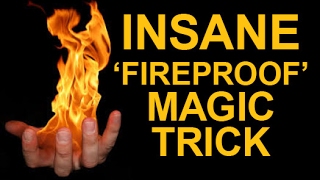 AWESOME FIREPROOF HAND MAGIC TRICK REVEALED [upl. by Urd121]