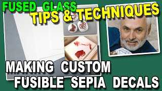 How to Make Custom Fusible Decals for Fused Glass Projects [upl. by Oicelem]