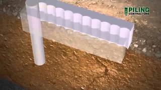 Secant Pile Wall Construction Methodology [upl. by Eseerehs]