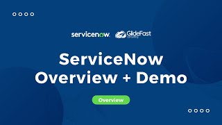 ServiceNow Overview and Demo [upl. by Baseler]