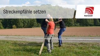 Weidezaun  Zaunpfähle setzen Festzaun [upl. by Annohsal618]