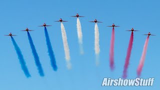 RAF Red Arrows North American Tour  St Louis Airshow 2019 [upl. by Maurili]