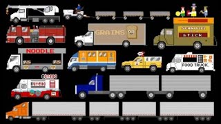 Trucks 10  TheKidsPictureShow [upl. by Ynnek]