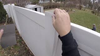 Part 2 EASY Vinyl Fence Repair [upl. by Bernetta]