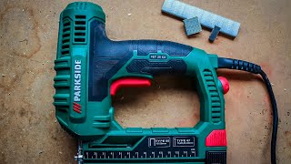 Parkside staplernailer pet 25 c2 review [upl. by Llerryt]